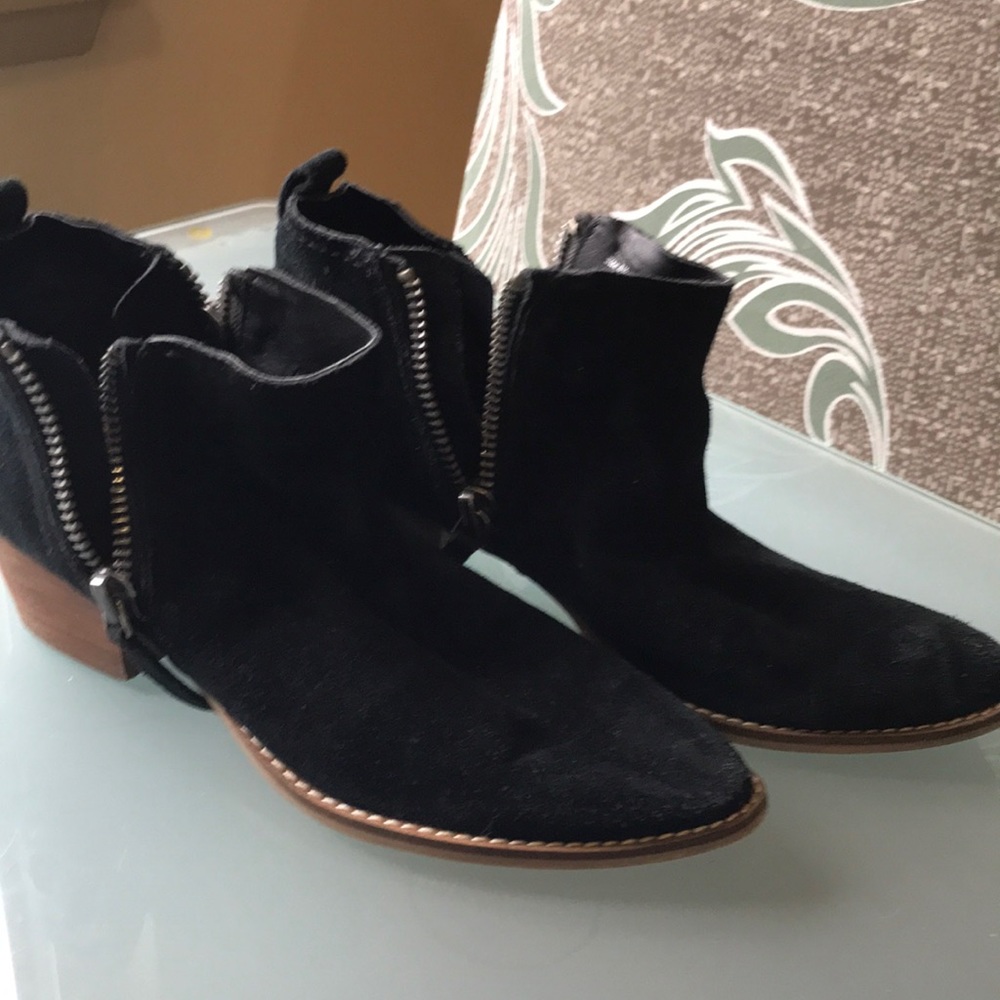 Dolce Vita black suede booties
